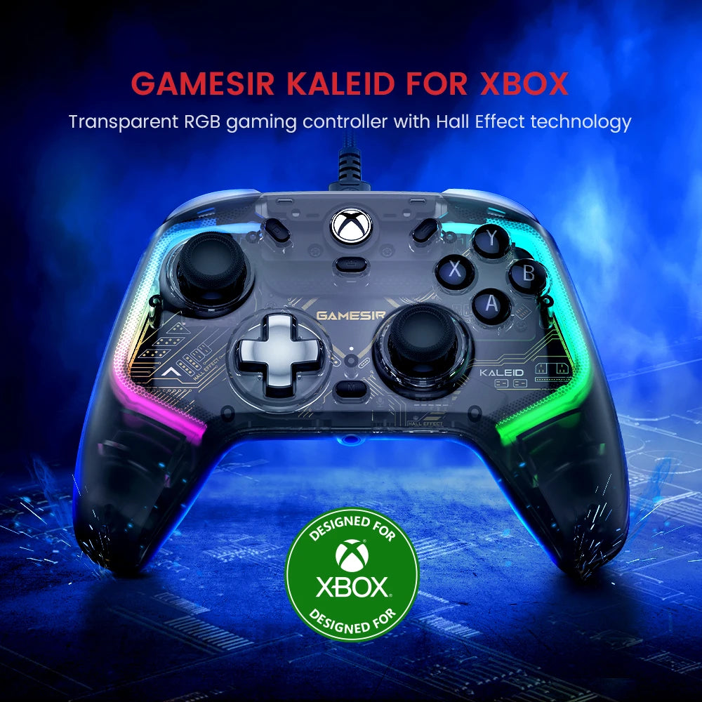 Controle GameSir Transparente Kaleid com fio